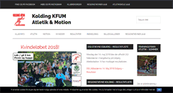 Desktop Screenshot of koldingkfumatletik.dk